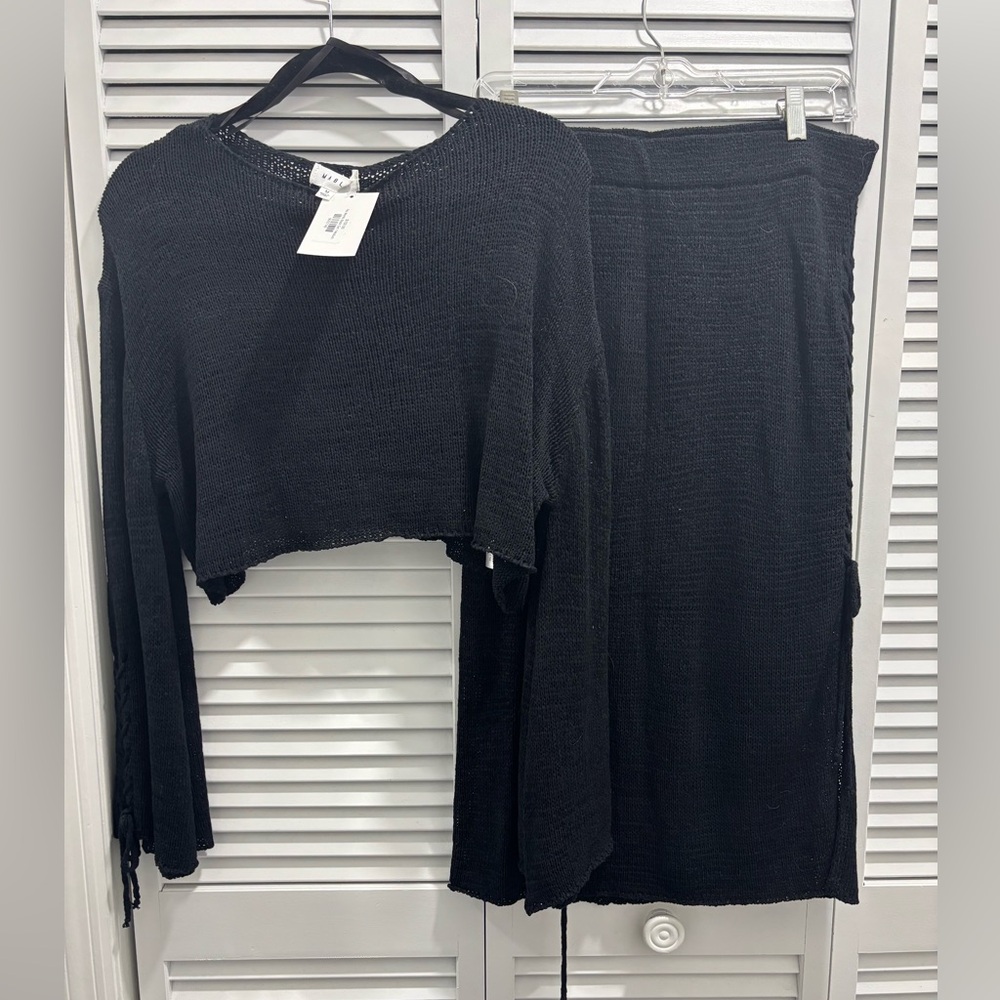 NWT Black Knit Set – Size Medium